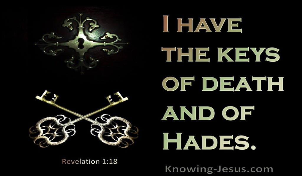 Revelation 1:18 The Keys Of Death And Hades (gold)